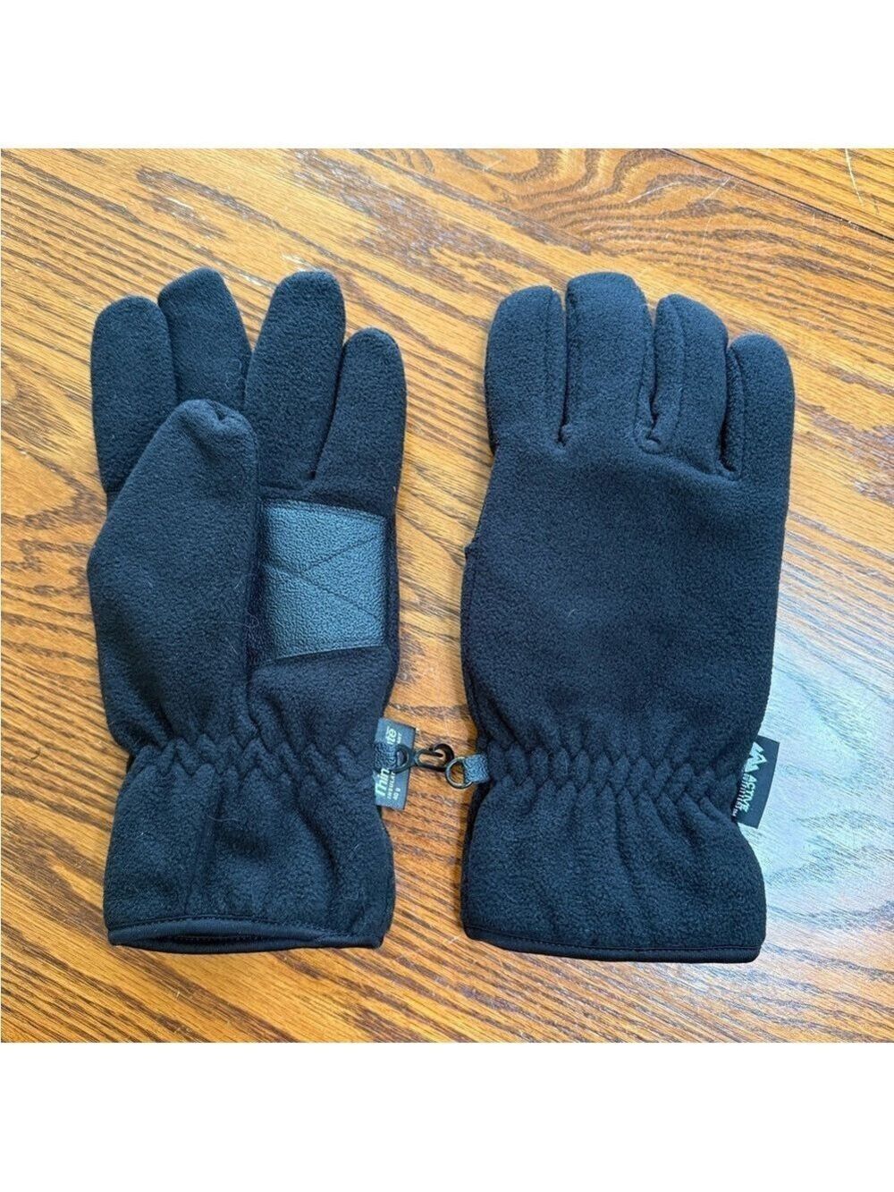 Men’s Active Outfitters Thinsulate Black Fleece Winter Gloves